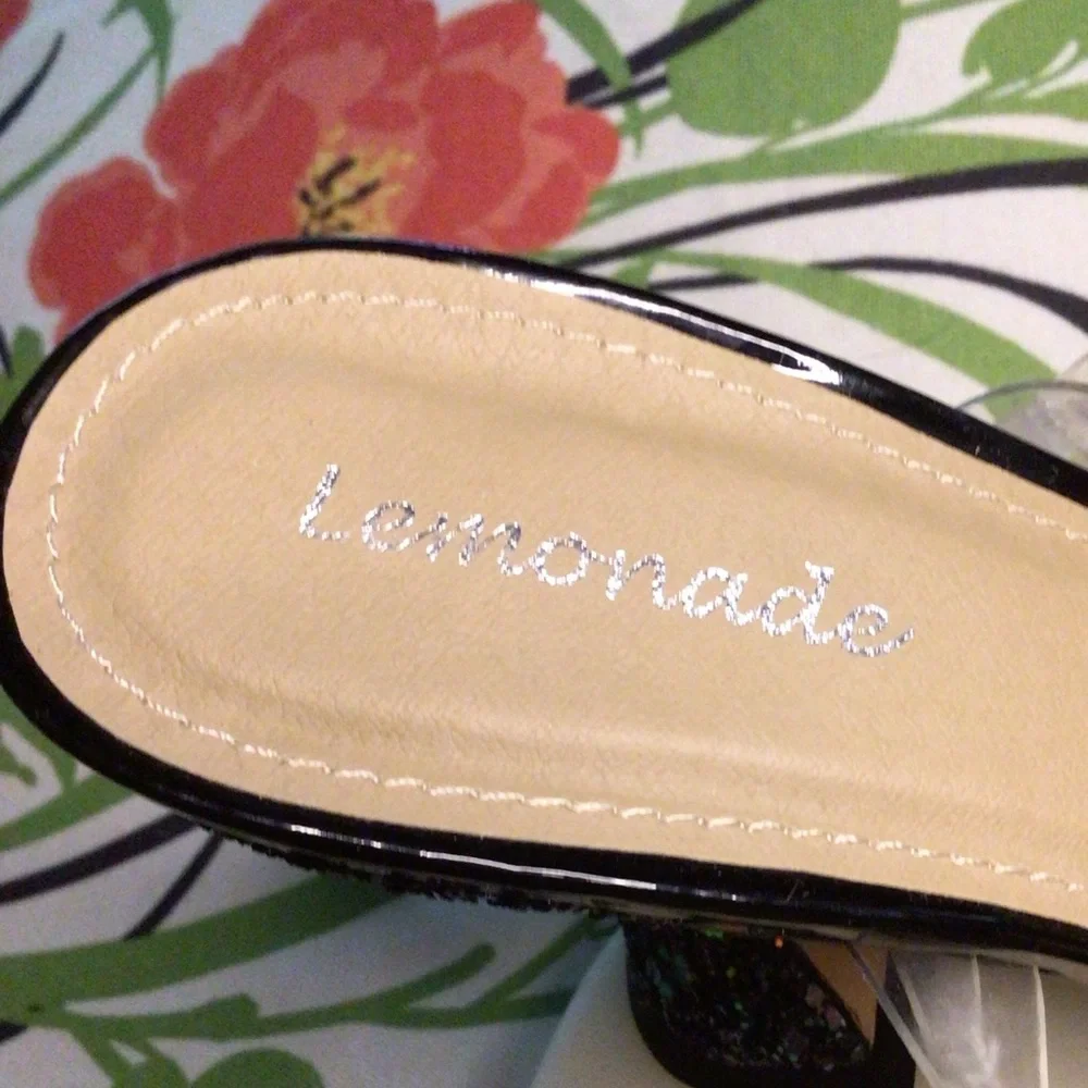 NEW LEMONADE BLACK PUMS HEELS - Picture 6 of 10